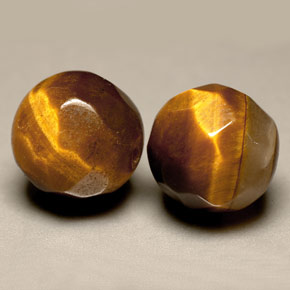 Pedras preciosas de olho de tigre marrom dourado natural de  ct, esfera / bola, opaco