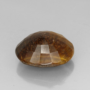 Tiger's eye marrom natural 25,78ct, corte oval, opaco