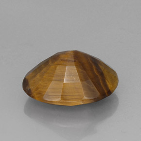 Tiger's eye marrom natural 14,10ct, corte oval, opaco