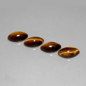 Pedras preciosas de tiger's eye marrom natural de  ct, marquise, opaco