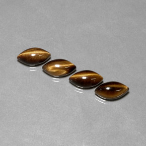 Pedras preciosas de tiger's eye marrom natural de  ct, marquise, opaco