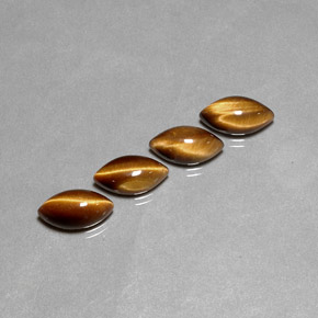 Pedras preciosas de tiger's eye marrom natural de  ct, marquise, opaco