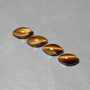 Pedras preciosas de tiger's eye marrom natural de  ct, marquise, opaco