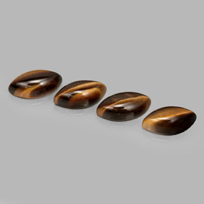 Pedras preciosas de tiger's eye marrom natural de  ct, marquise, opaco
