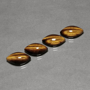 Pedras preciosas de tiger's eye marrom natural de  ct, marquise, opaco