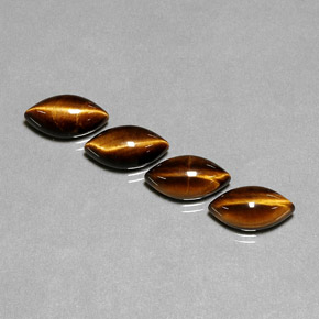 Pedras preciosas de tiger's eye marrom natural de  ct, marquise, opaco