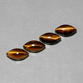 Pedras preciosas de tiger's eye marrom natural de  ct, marquise, opaco