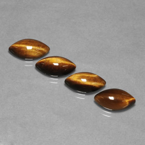 Pedras preciosas de tiger's eye marrom natural de  ct, marquise, opaco