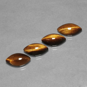 Pedras preciosas de tiger's eye marrom natural de  ct, marquise, opaco