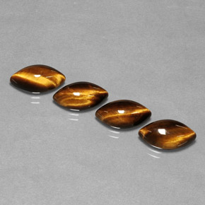 Pedras preciosas de tiger's eye marrom natural de  ct, marquise, opaco