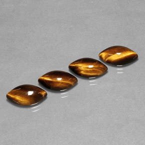 Pedras preciosas de tiger's eye marrom natural de  ct, marquise, opaco