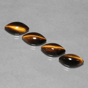 Pedras preciosas de tiger's eye marrom natural de  ct, marquise, opaco