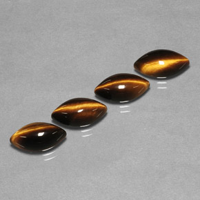 Pedras preciosas de tiger's eye marrom natural de  ct, marquise, opaco
