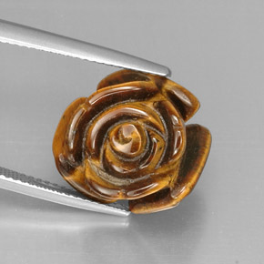 Tiger's eye multicolorido natural 12,41ct, forma extravagante, opaco