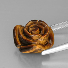 Tiger's eye multicolorido natural 13,03ct, forma extravagante, opaco