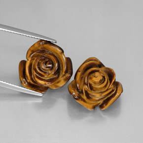 Pedras preciosas de tiger's eye marrom natural de  ct, forma extravagante, opaco
