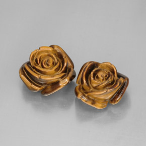 Pedras preciosas de tiger's eye marrom natural de  ct, forma extravagante, opaco