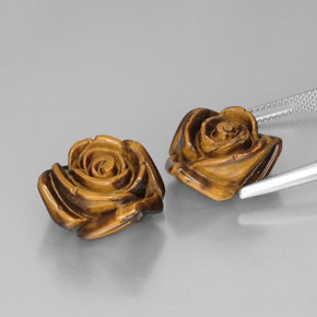 Pedras preciosas de tiger's eye marrom natural de  ct, forma extravagante, opaco