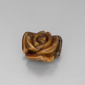 Tiger's eye marrom natural 10,71ct, forma extravagante, opaco