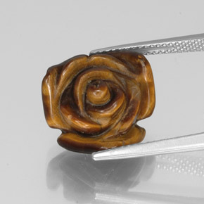 Tiger's eye marrom natural 9,71ct, forma extravagante, opaco