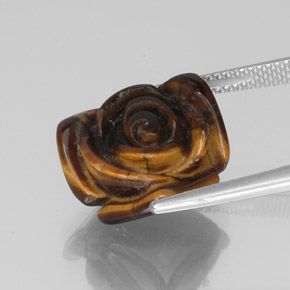 Tiger's eye marrom natural 10,61ct, forma extravagante, opaco