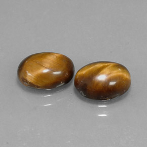 Tiger's eye marrom natural 1,59ct, corte oval, opaco