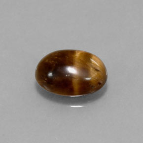 Olho de Tigre Dourado Marrom Natural 1.60ct, Corte Oval, Opaco