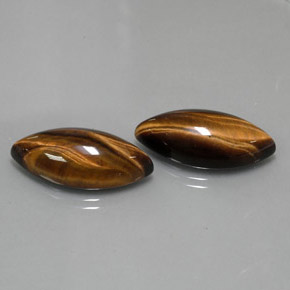 Pedras preciosas de tiger's eye marrom natural de  ct, marquise, opaco