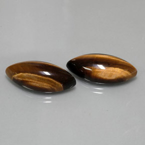 Pedras preciosas de tiger's eye marrom natural de  ct, marquise, opaco