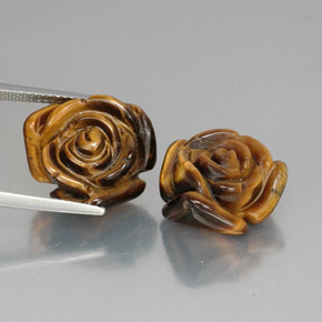 Pedras preciosas de tiger's eye marrom natural de  ct, forma extravagante, opaco