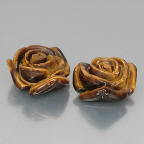 Pedras preciosas de Olho de Tigre Dourado Marrom natural de  ct, Forma extravagante, Opaco