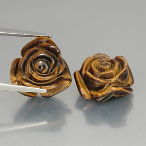Pedras preciosas de tiger's eye marrom natural de  ct, forma extravagante, opaco
