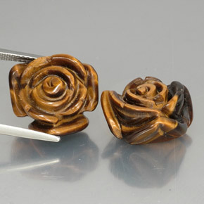 Pedras preciosas de tiger's eye marrom natural de  ct, forma extravagante, opaco