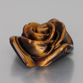 Olho de Tigre Dourado Marrom Natural 12.07ct, Forma extravagante, Opaco