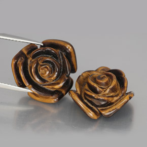 Pedras preciosas de tiger's eye marrom natural de  ct, forma extravagante, opaco