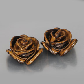 Pedras preciosas de tiger's eye marrom natural de  ct, forma extravagante, opaco
