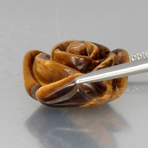Tiger's eye marrom natural 10,53ct, forma extravagante, opaco