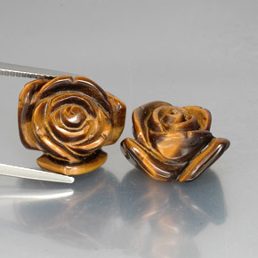 Pedras preciosas de tiger's eye marrom natural de  ct, forma extravagante, opaco