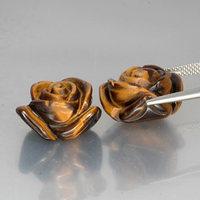 Pedras preciosas de tiger's eye marrom natural de  ct, forma extravagante, opaco