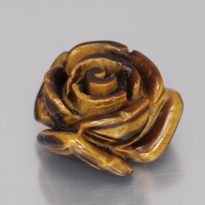 Tiger's eye marrom natural 11,90ct, forma extravagante, opaco