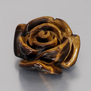 Tiger's eye marrom natural 12,49ct, forma extravagante, opaco