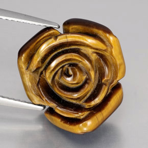 Tiger's eye marrom natural 12,47ct, forma extravagante, opaco