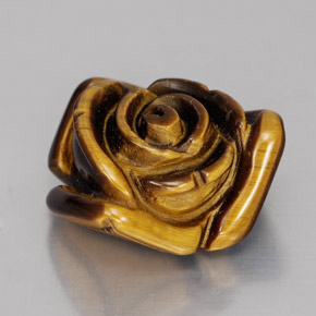 Tiger's eye marrom natural 12,47ct, forma extravagante, opaco