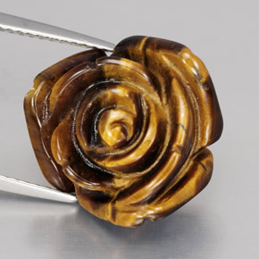 Tiger's eye marrom natural 11,62ct, forma extravagante, opaco