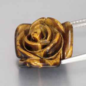 Tiger's eye marrom natural 11,62ct, forma extravagante, opaco