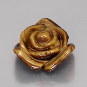 Tiger's eye marrom natural 10,60ct, forma extravagante, opaco