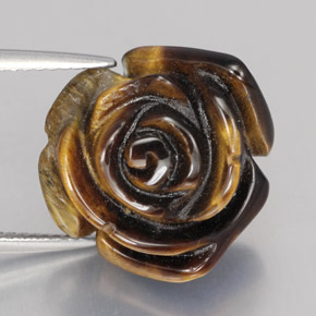 Tiger's eye marrom natural 11,76ct, forma extravagante, opaco