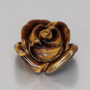 Tiger's eye marrom natural 11,11ct, forma extravagante, opaco