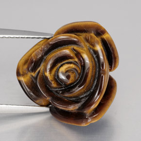 Tiger's eye marrom natural 11,69ct, forma extravagante, opaco