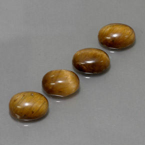 Pedras preciosas de tiger's eye marrom natural de  ct, corte oval, opaco